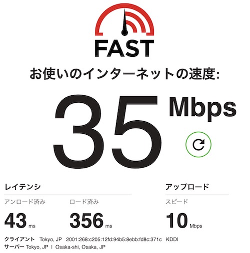 Try WIMAXの速度